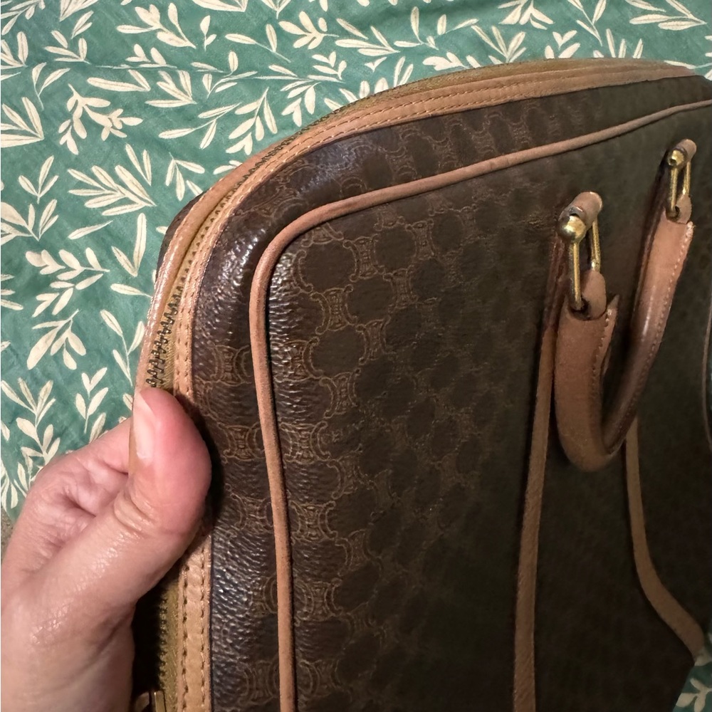 Authentic Celine Macadam Monogram Briefcase Lapto… - image 8